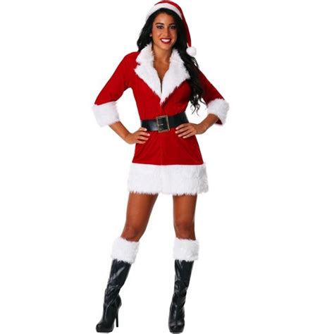 womens santa costume|HalloweenCostumes.com Women's Secret Santa .